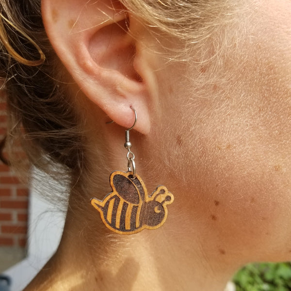 Boucle d'oreille ami des abeilles
